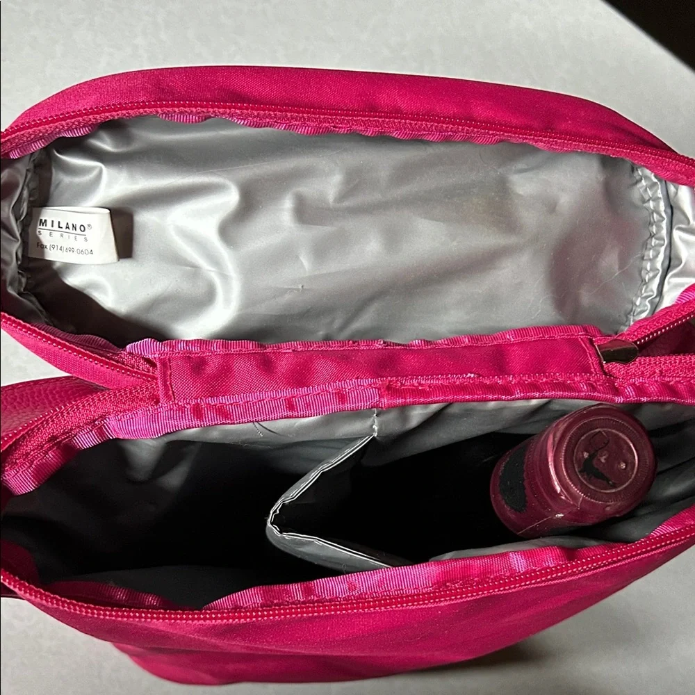Milano Pink 2 Bottle Wine Insulated Cooler Bag
